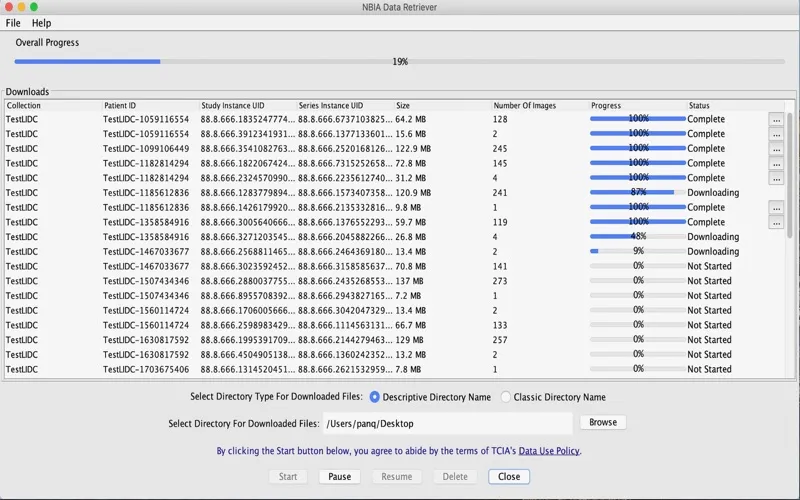 NBIA Data Retriever screenshot 3