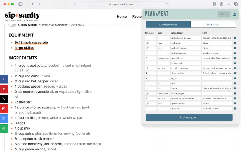 Plan To Eat Recipe Clipper screenshot 2