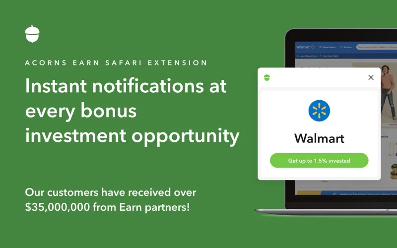 Acorns Earn for Safari screenshot 1