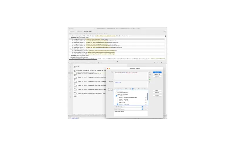 BBEdit screenshot 9