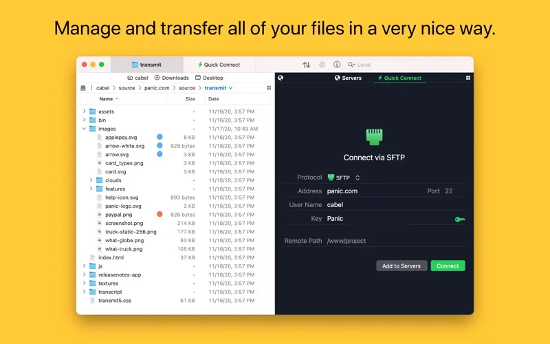 Transmit 5 screenshot 1