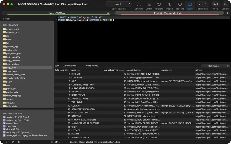 Sequel Ace screenshot 7