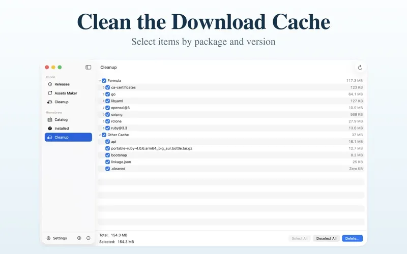 DevTools for Xcode, Homebrew screenshot 4