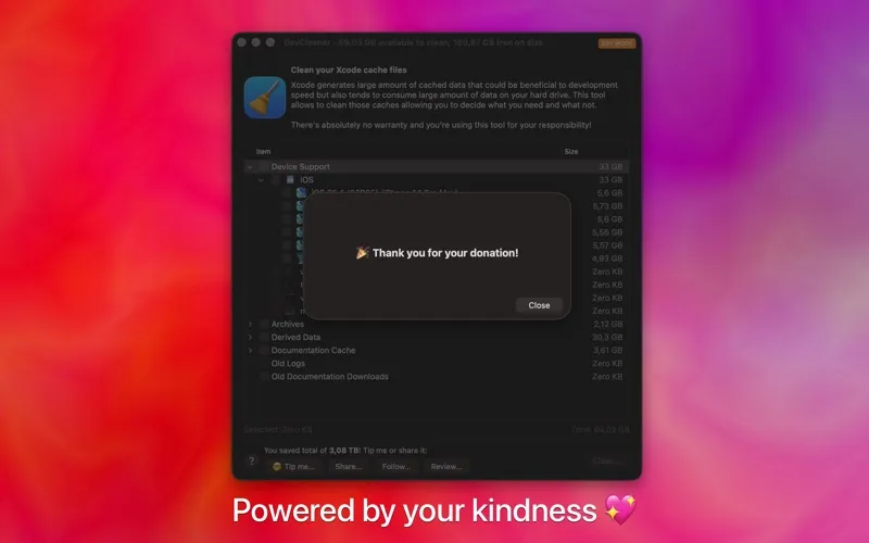 DevCleaner for Xcode screenshot 3