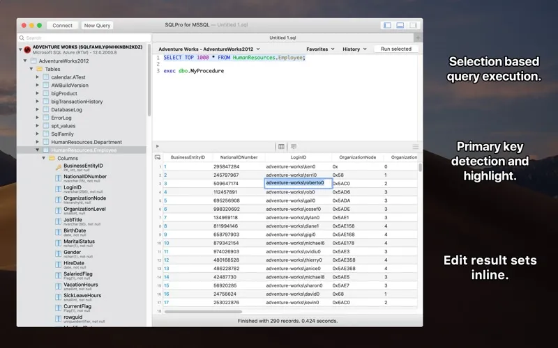 SQLPro for MSSQL screenshot 2