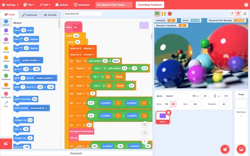 TurboWarp screenshot 1
