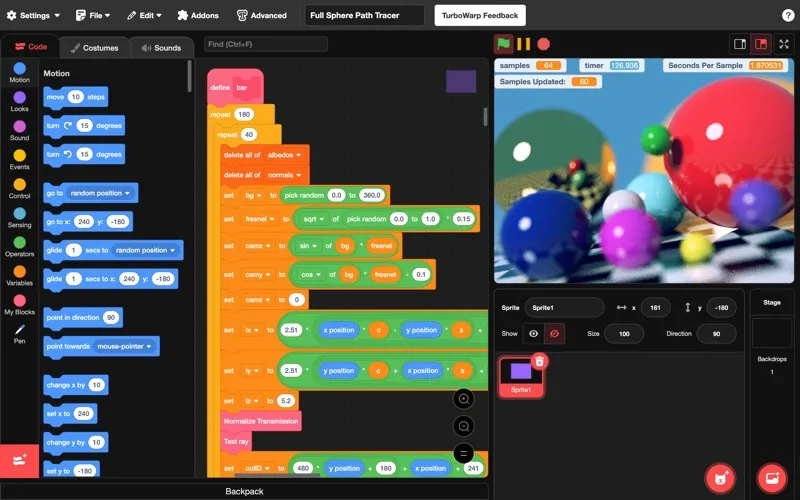 TurboWarp screenshot 2