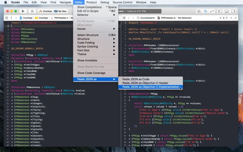 Paste JSON as Code screenshot 3