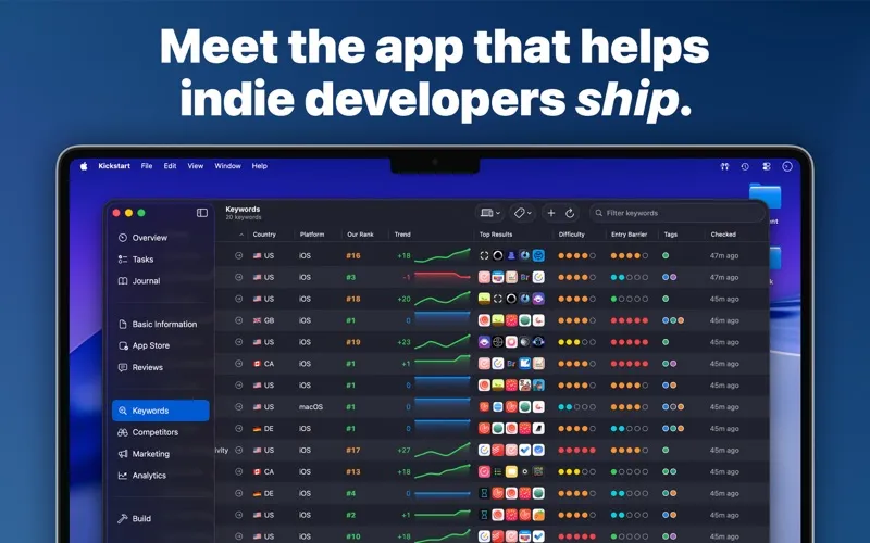 Kickstart screenshot 1