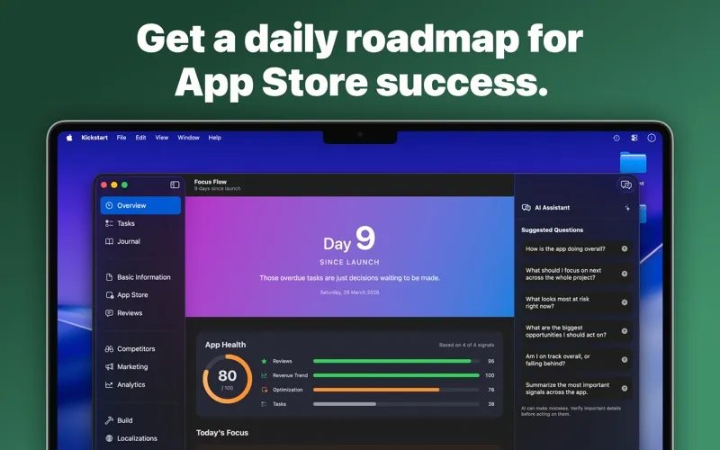 Kickstart screenshot 2