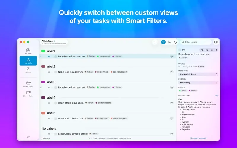 Taska for GitHub/GitLab Issues screenshot 2