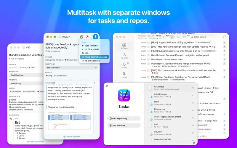 Taska for GitHub/GitLab Issues screenshot 3