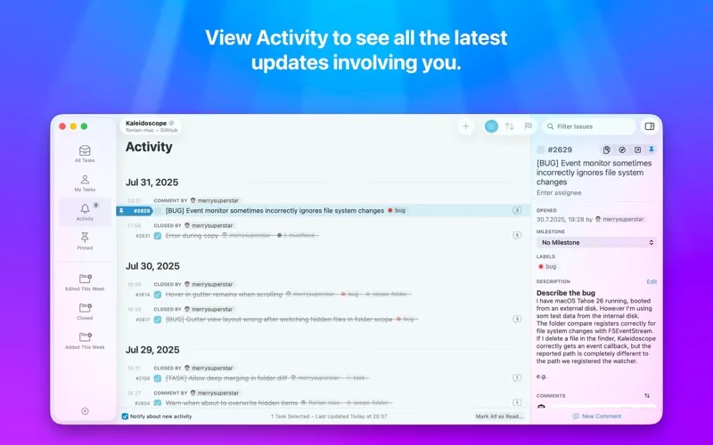 Taska for GitHub/GitLab Issues screenshot 5
