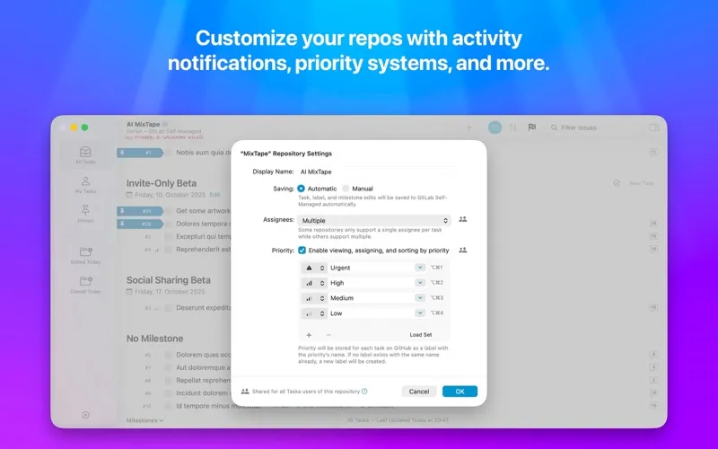 Taska for GitHub/GitLab Issues screenshot 7
