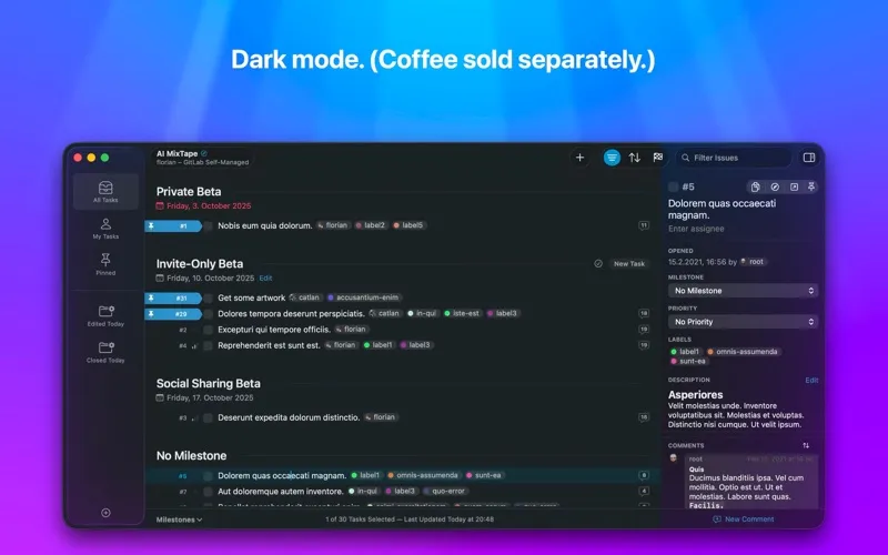 Taska for GitHub/GitLab Issues screenshot 8