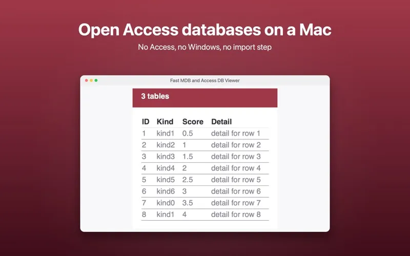 Access MDB Viewer screenshot 1