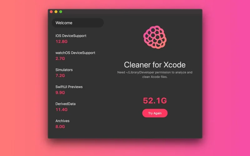 Cleaner for Xcode screenshot 1