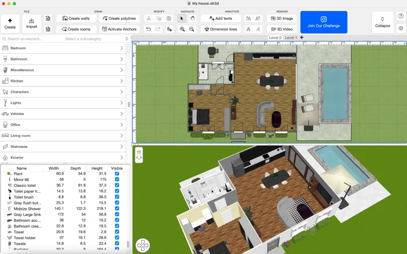 Sweet Home 3D Plan Your House screenshot 2
