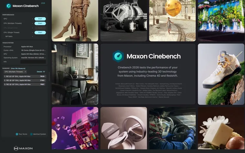 Cinebench screenshot 1