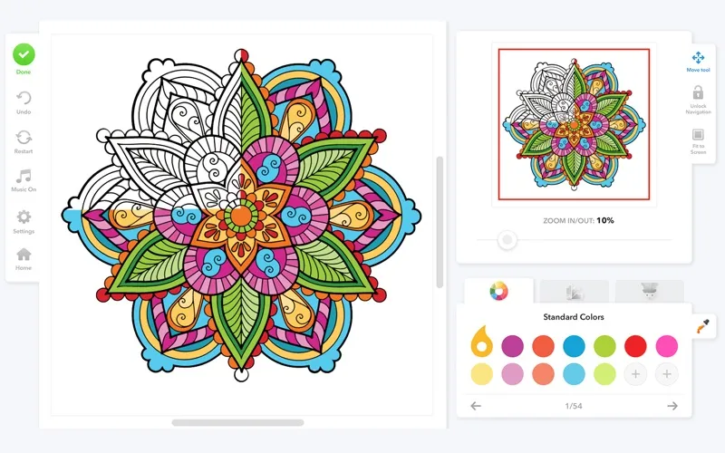 Epic Coloring Book for Adults screenshot 1