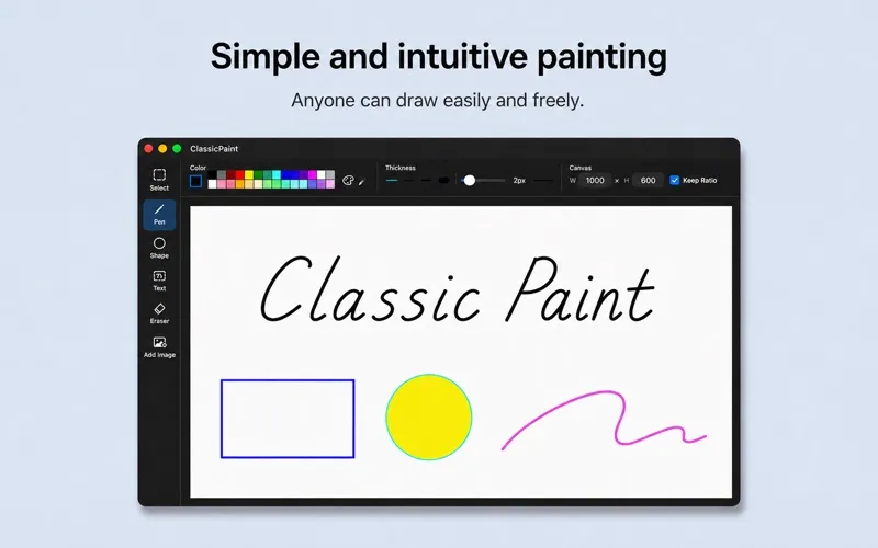 Classic Paint for mac screenshot 1