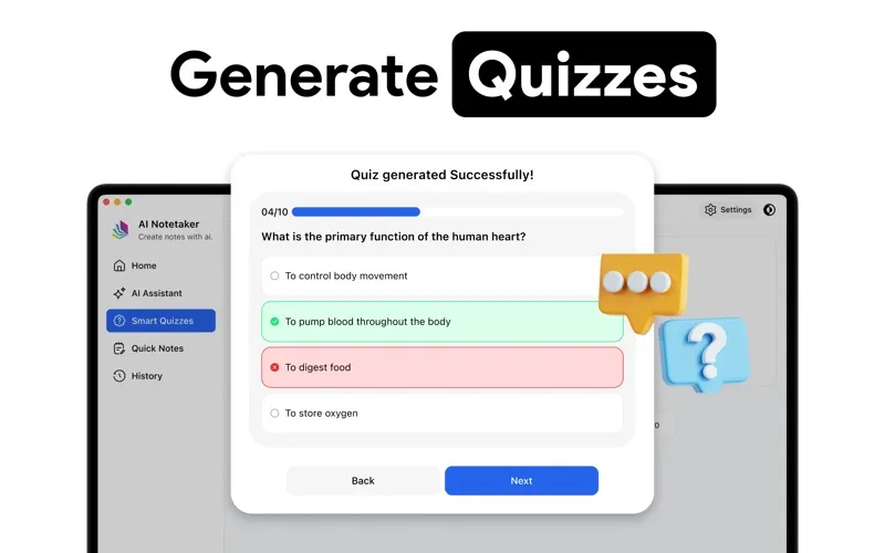 AI Notebook & Quiz LM screenshot 4