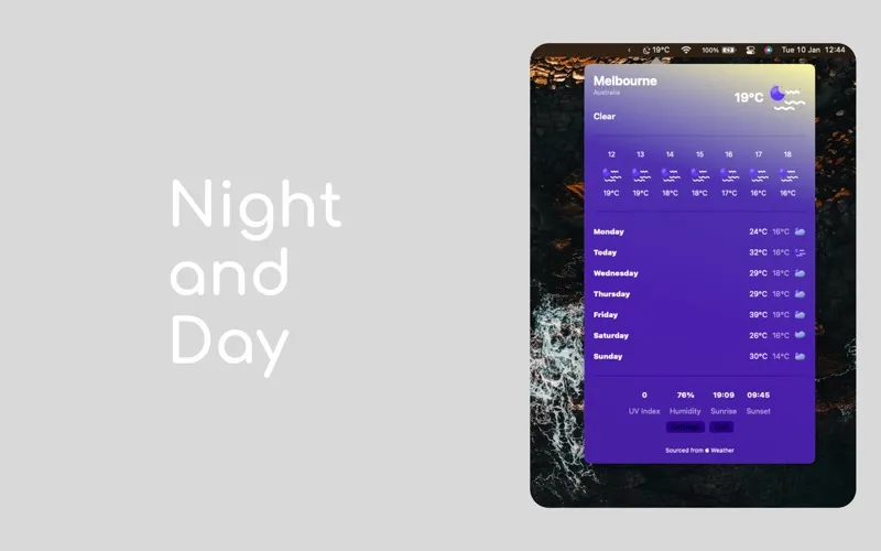 MenuBar Weather screenshot 2