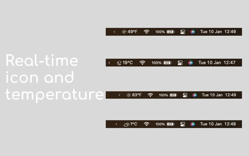 MenuBar Weather screenshot 3