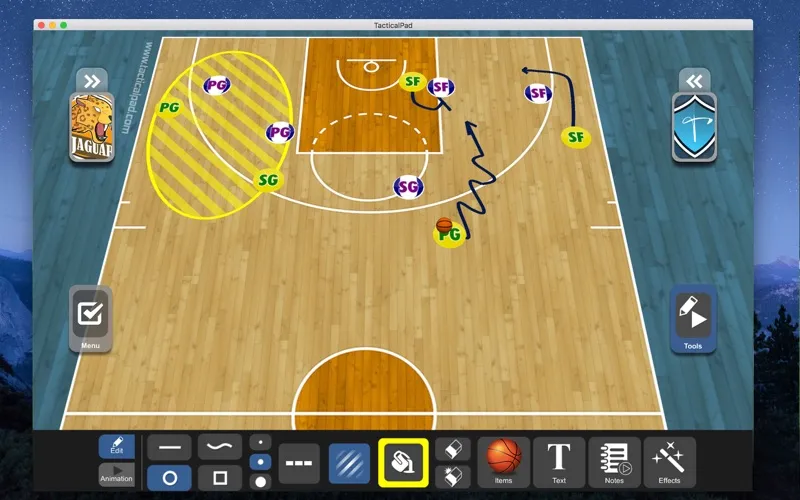 TacticalPad Basketball screenshot 1
