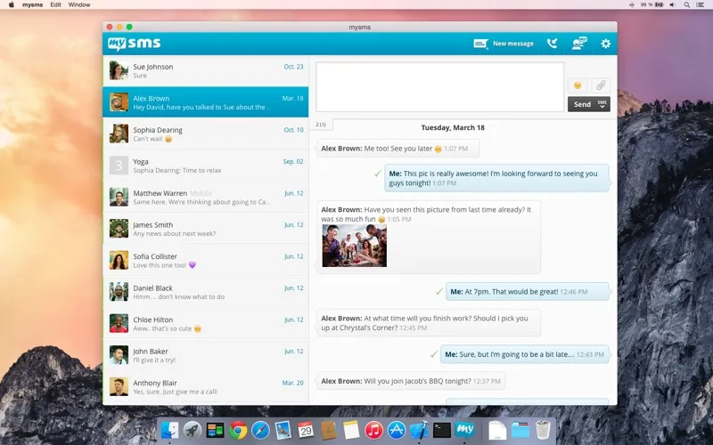 mysms screenshot 1