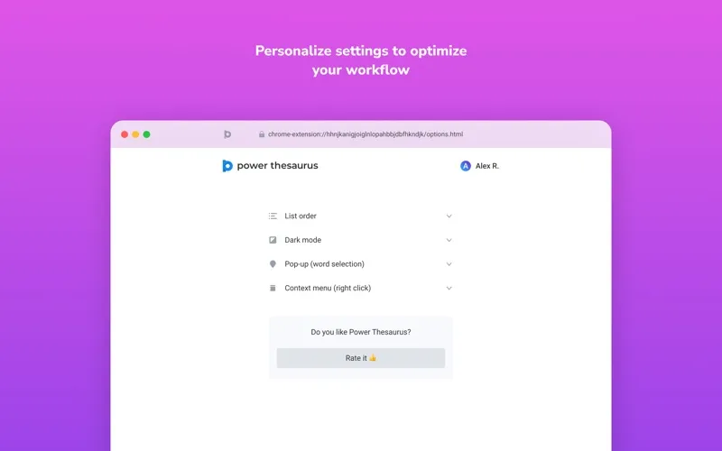 Power Thesaurus for Safari screenshot 4
