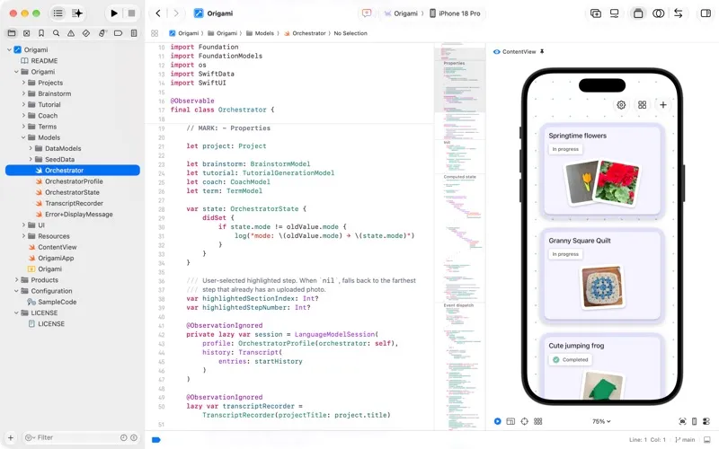 Xcode screenshot 1