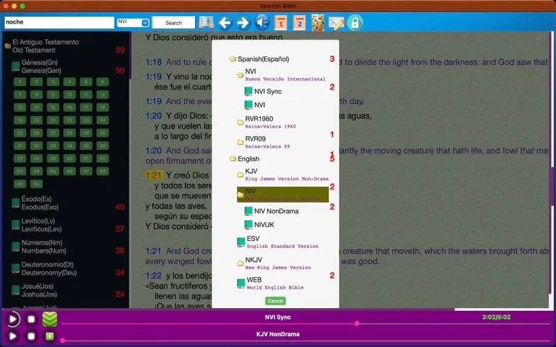 Spanish-English Audio Bible screenshot 2