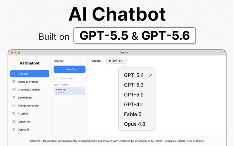 Chatbot screenshot 1