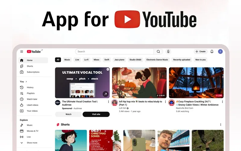 App for YouTube · screenshot 1