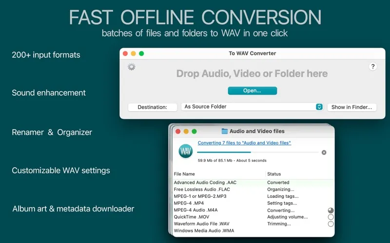 To WAV Converter screenshot 1
