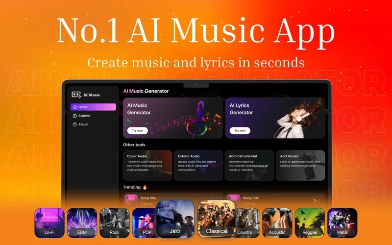 AI Music & Song Maker screenshot 1