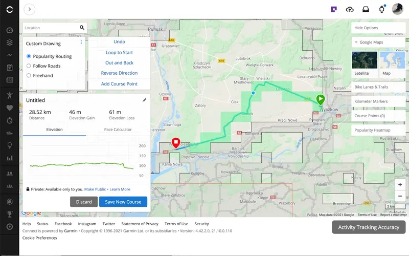 Squadrats Route Planning screenshot 2