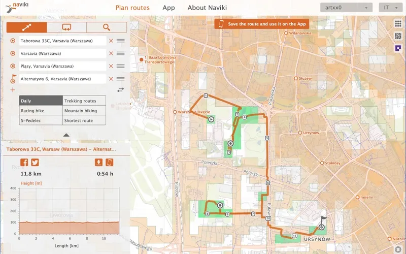Squadrats Route Planning screenshot 3
