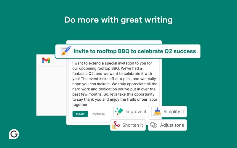 Grammarly screenshot 1