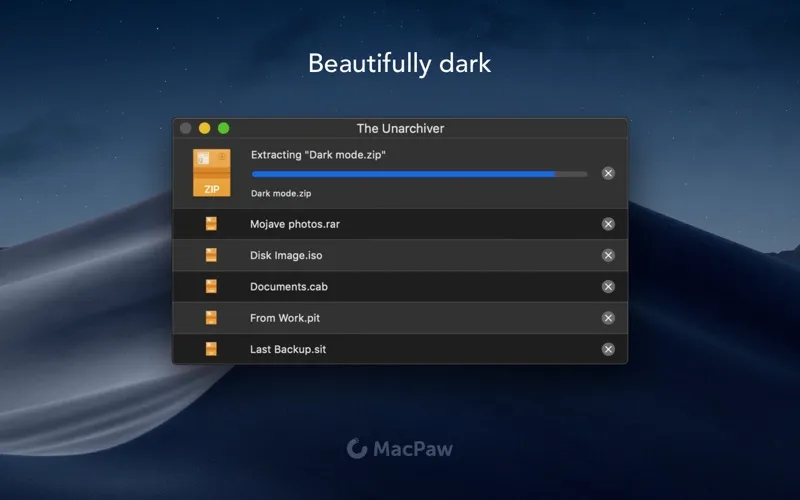 The Unarchiver screenshot 2
