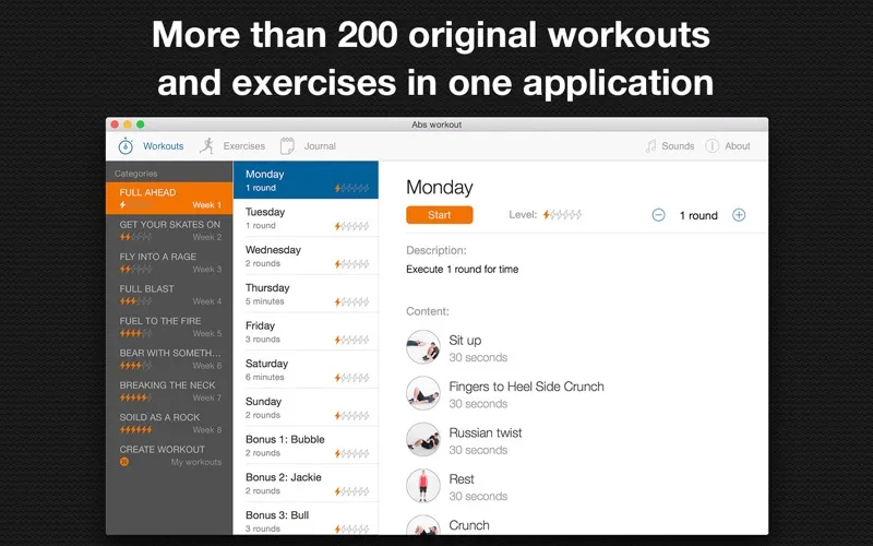 Abs workout screenshot 1