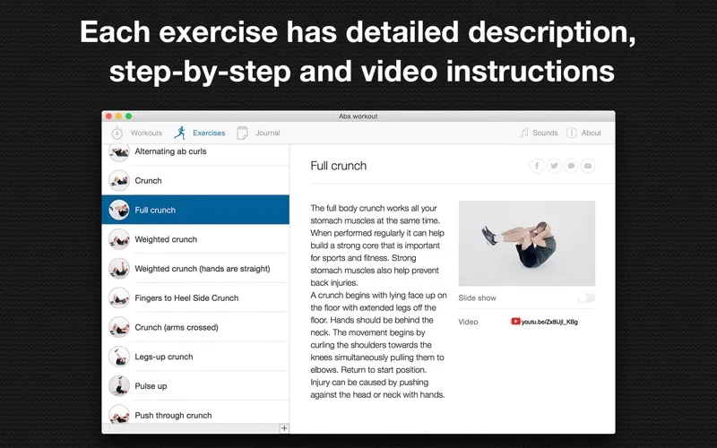 Abs workout screenshot 2