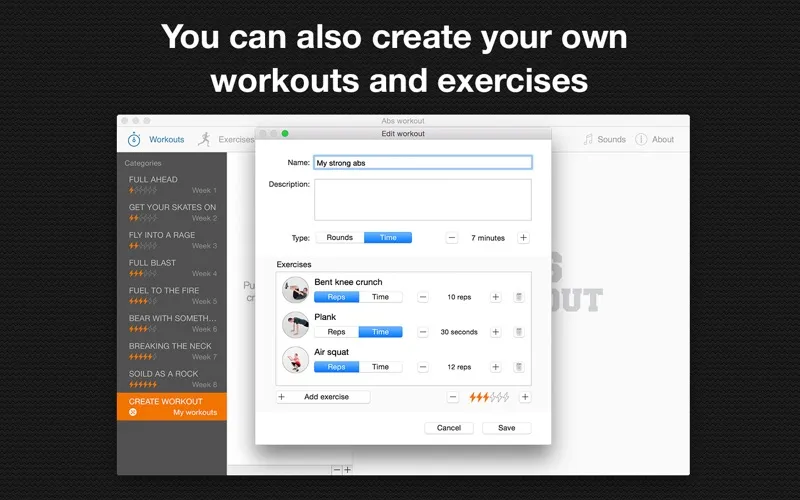 Abs workout screenshot 4