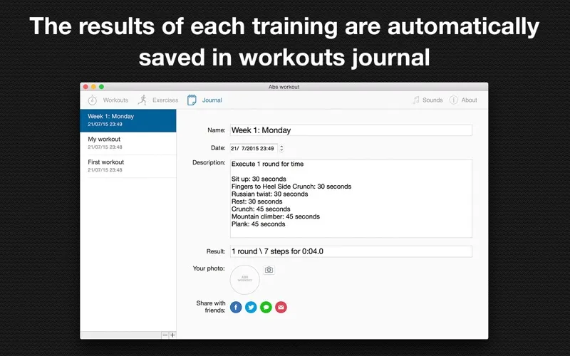 Abs workout screenshot 5