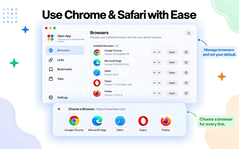 Open App for Chrome & Safari screenshot 1
