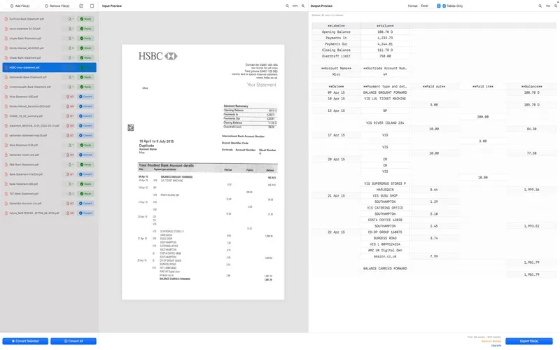 Bank Statement PDF Converter screenshot 6