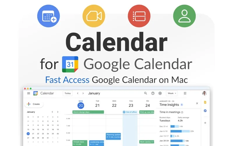 Calendar for Google Calendar‎ screenshot 1