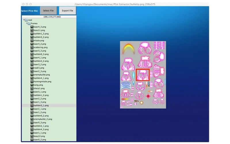 Plist Extractor screenshot 2