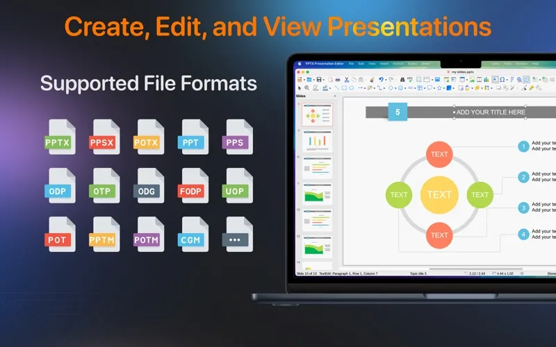 PPTX Presentation Editor screenshot 1